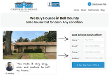 Tablet Screenshot of carterbuyshomes.com
